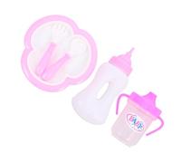 Beaupretty 1 Juego Accesorios de Muñeca con Biberón y Utensilios para Juguete de Simulación para Casa de Muñecas la Creatividad Relación Hijos