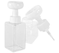 Beaupretty 1 Juego Botellas De Dispensador De Jabón Con Bomba De Flor Recargables Y Transparentes Dispensadores De Champú Y Jabón Para Baño Perfectos Para Aceites Esenciales Y 2 Piezas