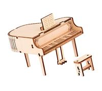 Beaupretty 1 Juego Caja Musical de Piano DIY de Madera para Montaje Educativo de Puzzle para para Cumpleaños y Navidad