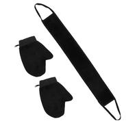 Beaupretty 1 Juego Conjunto De Exfoliante Ducha Manopla Exfoliante Guante Exfoliante Corporal Depurador De Cuerpo Guantes De Ducha Exfoliantes Para Hombre Manopla De Baño Black Flocado