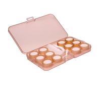 Beaupretty 1 Juego Estuche de Lentes de Contacto Portátil Caja de Almacenamiento de Lentes Diseño Transparente Resistente Fugas para y Uso Diario Material Duradero Protección Efectiva