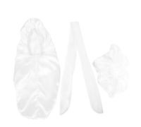 Beaupretty 1 juego Gorro de de Satén para Mujer Set de Gorro con Banda Ancha Cómodo y Suave para Dormir y Protege el Cabello y Reduce la Fricción