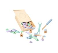 Beaupretty 1 Juego Herramientas de Madera Educativo para Kit de Construcción DIY de Autoconstrucción Juguete para Desarrollo Cognitivo y Creatividad Infantil