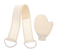 Beaupretty 1 Juego Juego De Frotamiento De Espalda Depurador De Cuerpo De Ducha Guantes Exfoliantes Mujer Guantes De Baño Guantes De Ducha Exfoliantes Para Hombre Beige Sabana De Algodon