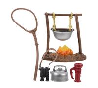 Beaupretty 1 Juego Kit de Equipos de Camping Simulados para Miniatura Accesorios de Infantil de Camping Realistas para Aire