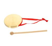 Beaupretty 1 Juego Mini Hand Gong Instrumento de Percusión Chino para Fiestas Sonido Percusivo y Martillo Incluido