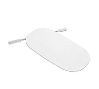 Beaupretty 1 Juego Paleta De Maquillaje Paleta De Arte De Uñas Paleta De Contorno Paleta Base Paleta De Mezcla De Artista Bandeja Para Mezclar Corrector Placa Base Acero Inoxidable Clavo