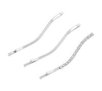 Beaupretty 1 Juego Pinza De Pelo De Diamantes De Imitación Pinzas Para El Cabello Coreanas De Sellos Bordados Amoladora Angular Liga Para El Cabello Clips Bebé Llavero Silver Aleación