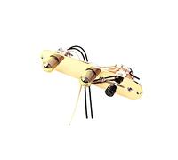 Beaupretty 1 juego Placa de Control de Guitarra Eléctrica Tl con Perillas de Volumen y Parte de Repuesto Práctica y Elegante para Guitarristas y Luthiers