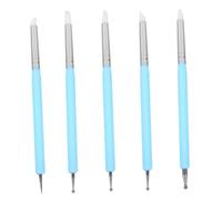 Beaupretty 1 Juego Pluma De Uñas Juego De Uñas Punta Francesa Uñas Postizas Pegatinas Pincel Clavo Equipo Herramienta Pluma De Arte De Uñas Manicura Francesa Uñas Postizas Tocar Blue Acrílico