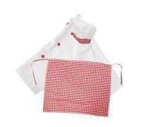 Beaupretty 1 Juego Ropa Cosplay pequeño Chef delantal para chef juguetón ropa de juego de simulación disfraz de chef infantil disfraz de chefs atuendo de chef disfraces Poliéster