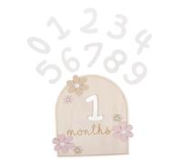 Beaupretty 1 juego Tarjetas Mensuales de Madera para Bebés Prop de Fotos de del Decoración de Habitación Infantil Accesorios para Recién Nacidos Decorativos para Niñas