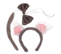 Beaupretty 1 Juego Tocado de koala traje de cosplay de animales diadema de orejas de animales diadema lindo animal traje de orejas de animales diadema de kawaii tela Gris