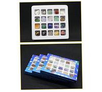 Beaupretty 1 Paquete 20 Piezas piedras de astillas de muestra minerales naturales coleccion minerales cristales de de chakras piedra de chip de rosa irregular en caja