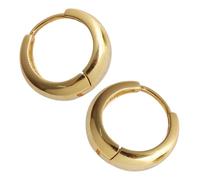 Beaupretty 1 Par De Pendientes De Aro Colgantes Redondos Para Mujer Bisutería De Moda Pequeños Círculos Plata Acero Y Titanio