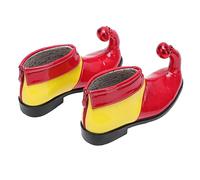 Beaupretty 1 Par Zapatos de bocina mágica Zapatos de Jumbo de Halloween Zapatos de Disfraz de Zapato de Cosplay Zapatos de Vestir de Zapatos de Halloween PU Rojo