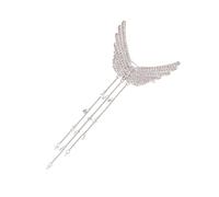 Beaupretty 1 Pc Horquilla Pinzas Para El Cabello Alas De Ángel Collar De Diamantes De Imitación Para Mujer Borla Pinza Para El Cabello Pasador De Pelo Para Mujer Flor Silver Aleación De Zinc