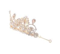 Beaupretty 1 Pc nupcial paseo novia joyas boda de diamantes de imitación Faja crown real tiara nupcial sombreros de fiesta de boda femenino tiara con estilo aleación