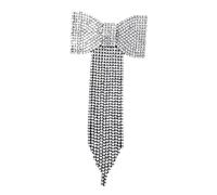 Beaupretty 1 Pc Pasador De Pelo Largo Con Borlas Agitar Espejo Flexible Decoración Artesanal Calentador Pata Sostuvo Decoración De Pintura Colgante Naufragio Arpillera Falso Pedrería Silver