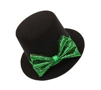 Beaupretty 1 Pc sombrero horquilla hair clips horquillas moño hair pin sombreros de copa st patty moño de pelo verde horquilla de decoración del festival pasador de pelo en forma de sombrero