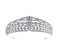 Beaupretty 1 Pc wedding decoration tocados de novia guirnaldas decorativas tiaras de novia crown Accesorios de novia cabello femenino banda para el cabello femenina aleación Silver