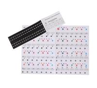 Beaupretty 1 Pegatinas de Teclado de Piano Coloridas para Principiantes Autoadhesivas y Extraíbles para Niñas Incluye Etiquetas para Teclas Negras para Teclados Electrónicos y Órganos