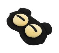 Beaupretty 1 Pieza Antifaz Para Dormir Sombra De Ojos Para Dormir Máscara Dormir Con Los Ojos Vendados Suave Noche Ciego Portátil Oscuro Hola Dibujos Animados Black Poliéster