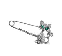 Beaupretty 1 Pieza broche de gato de de imitación Hola broches de animales precioso broche de gato broche de gatito alfileres de gato broches de gato para mujer Plata