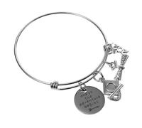 Beaupretty 1 Pieza Pulsera de acero de titanio Pulseras para mujeres Pulseras de niña pulseras de moda para mujer alumno brazalete de graduación Pulsera de metal pulsera de graduación