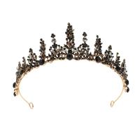 Beaupretty 1 Pieza Tocados De Novia Para Boda Flor De Dama De Honor Tiara Barroca Tadera De Niña De Las Flores Tocados De Cumpleaños Tocado Barroco Barroca Aleación Black