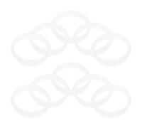 Beaupretty 10 Anillos de Túnel de Color Claro para Hámster, Conectores DIY para Jaulas, Tubos Externos de Plástico Resistente para Crear Túneles y Espacios de Juego en Hábitats Pequeños