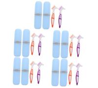 Beaupretty 10 Juegos Pincel pequeño Creativo Suave Caja para Guardar dentaduras postizas Cepillo de práctico contenedor de Viaje para cepillos de Cepillo de Frenos el plastico