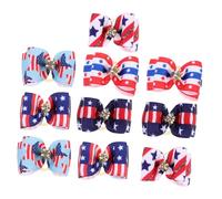 Beaupretty 10 Lazos de Pelo para Mascotas Perros y Gatos con Banda Elástica de Poliéster Colores Vivos para Paseo al Aire Libre y Competición