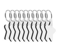 Beaupretty 10 Llaveros Artesanales sin Estampado para Sublimación Diy, Tablero de Madera en Forma de Estrella de 10 Cm, Doble Cara para Transferencia Térmica, Accesorios Clave