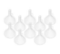 Beaupretty 10 Mini Embudos de Plástico para Dispensar Líquidos Precisión, Uso Versátil para Cosméticos y Botellas Pequeñas en Viajes U Oficina