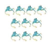 Beaupretty 10 piezas Anillo Ajustable de para Mujer Diseño Abierto Divertido Accesorio Único y Creativo