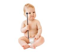 Beaupretty 10 piezas Baquetas de Tambor para Martillo de Percusión Infantil Herramienta para Desarrollo de Habilidades Negro