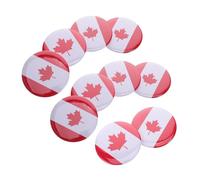 Beaupretty 10 Piezas broche de hoja de arce Pin para eventos pin de celebración broche festivo Símbolo de Canadá Broche decorativo alfiler de insignia de metal broche de bandera internacional