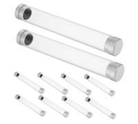 Beaupretty 10 Piezas Caja De Almacenamiento De Pinzas Tubo De Almacenamiento De Plástico Caja De Pestañas De Plástico Tubo para Pinzas Transparente Ordenador Personal