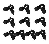 Beaupretty 10 Piezas Cinta Para El Pelo Humano Pinzas Para El Cabello De Las Mujeres Rizadores De Cabello Boquilla Gomas Para El Cabello Peine De De Rata Pelo Para Bollos Satín Black
