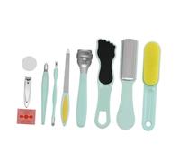 Beaupretty 10 Piezas Conjunto De Herramientas De Pedicura Para Pies Kits Para El Cuidado De Los Pies Exfoliante De Pies Sacapuntas Tablas Para Frotar Los Pies Rallador Acero Inoxidable