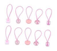 Beaupretty 10 Piezas cuerda de pelo scrunchies hair band herramienta de pelo de lazos elásticos para el cabello delicados anillos para el cabello lazos para el cabello para rosa