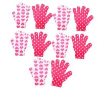 Beaupretty 10 Piezas ducha guantes exfoliantes depurador guantes exfoliantes de baño para ducha reutilizable exfoliate exfoliating gloves manopla exfoliante guantes de baño exfoliantes nylon