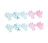 Beaupretty 10 Piezas guantes de baño estampados exfoliating gloves manopla baño medio exfoliante profundo manoplas baño manoplas de limpieza de piel de baño mitones exfoliantes poliéster
