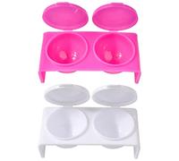 Beaupretty 10 Piezas Herramientas Para Uñas Acrílicas Tazón De Polvo Acrílico Recipiente Con Tapa Taza De Arte De Uñas De Doble Agujero Herramientas De Arte De Uñas Vaso De Cristal Cosmético