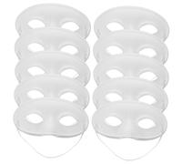 Beaupretty 10 piezas Máscaras Blancas para Pintar DIY para Fiesta Halloween y Cosplay Máscaras Ligeras y para Personalizar para Cumpleaños