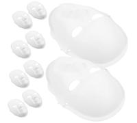 Beaupretty 10 piezas Máscaras Blanco para Pintar Máscara Masculina Completa para DIY Disfraces Infantiles Cosplay y Fiestas de Halloween