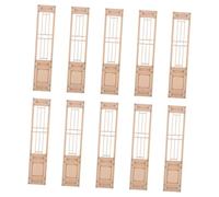 Beaupretty 10 Piezas Miniature Chinese Wood Screen Handcrafted Mini House Divider Small Window For Dollhouse Furniture Oriental Decor