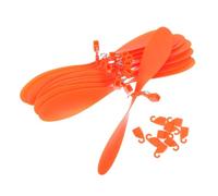 Beaupretty 10 Piezas Model Plane Propeller Blades Kit Compatible with Thunderbird Glider Tiger Helicopter Rubber Band Power Replacement Parts For Science Education and Remote Controlled