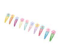 Beaupretty 10 piezas Pinzas Pelo Pequeñas Colores Candy Diseño Flor Clips para Niña Accesorios Elegantes Cómodos y Versátiles